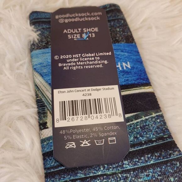 Good Luck Socks Elton John at Doger Stadium- NWT - Picture 5 of 7